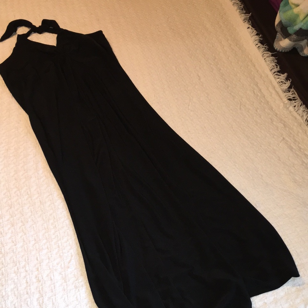 Lane Bryant Black Halter Maxi Dress 14/16